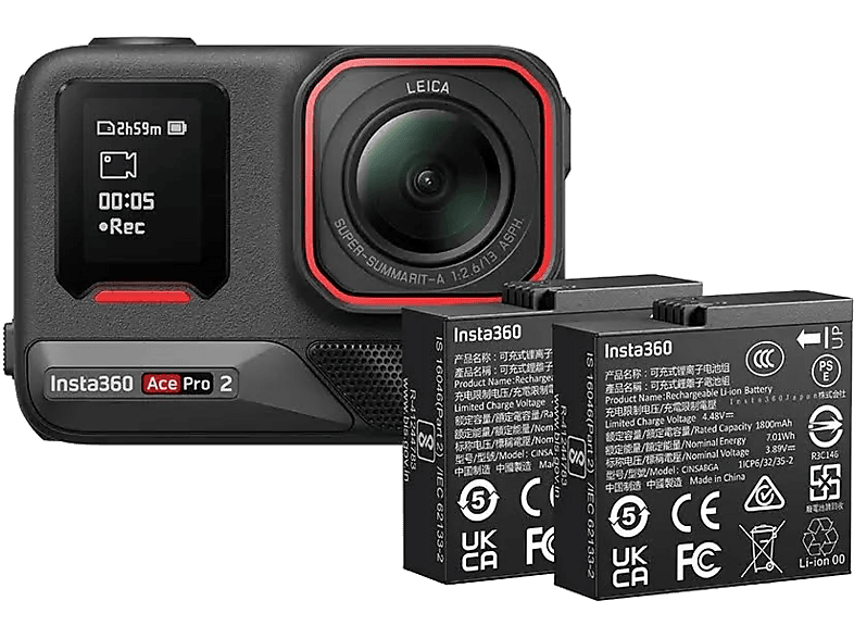 Cámara deportiva INSTA360 en color Negro, 8K