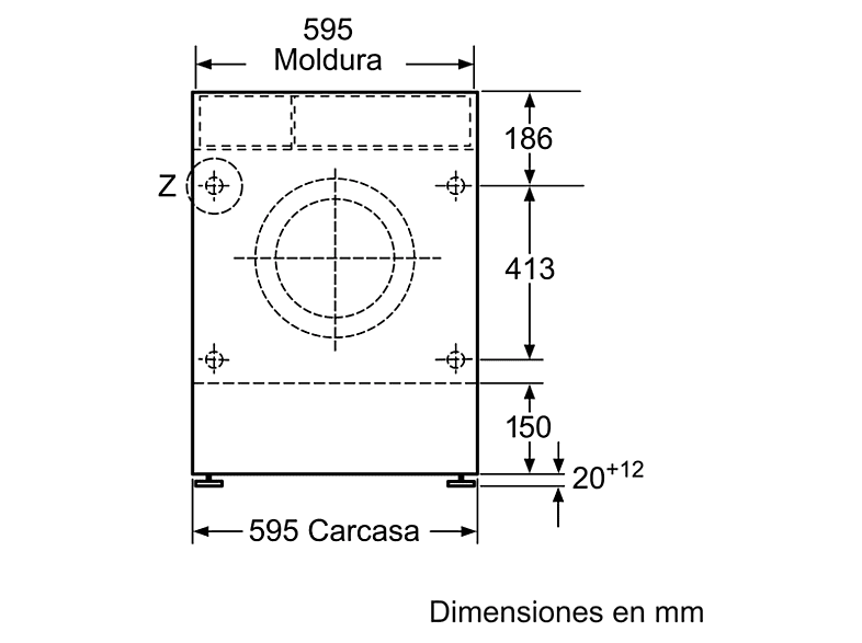 Lavadora secadora integrable BOSCH — 7kg+4kg y 1355 rpm — foto 4