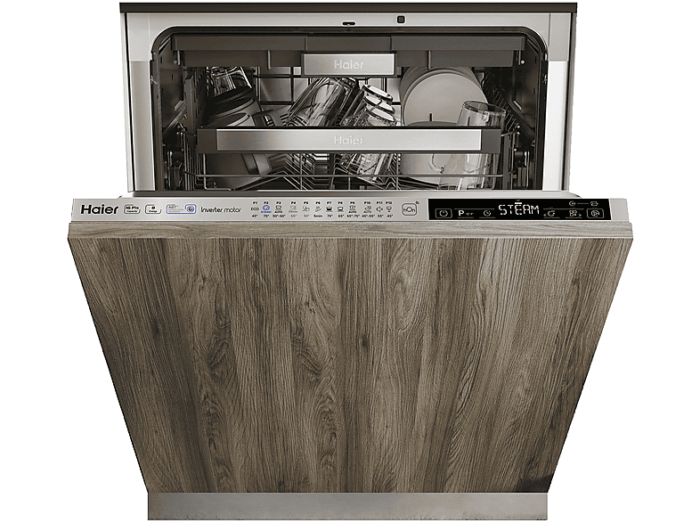 Lavavajillas integrable 60 cm HAIER con 16 servicios en color Inox
