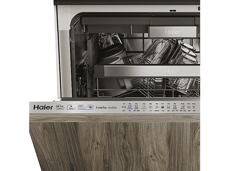 Lavavajillas integrable 60 cm HAIER con 16 servicios en color Inox — foto 3