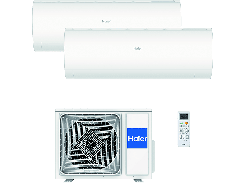 Aire acondicionado Split 2 x 1 HAIER — 2322 fg/h y Función Inverter (mod. Perla Premium)