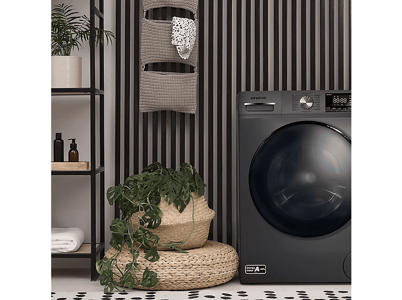 INFINITON Lavadora carga frontal en color Dark Inox — 10 kg y 1400 rpm — foto 4