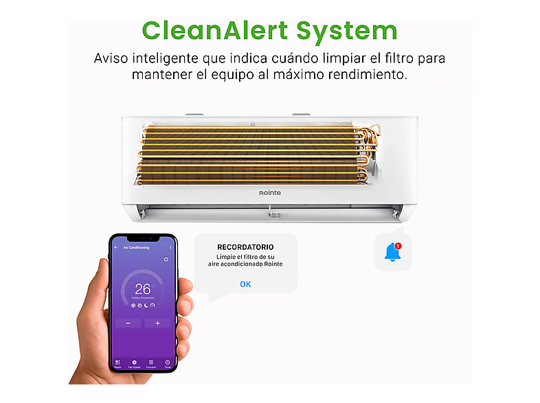 ROINTE Aire acondicionado Split 1 x 1 en color Blanco (mod. RX20) — foto 4