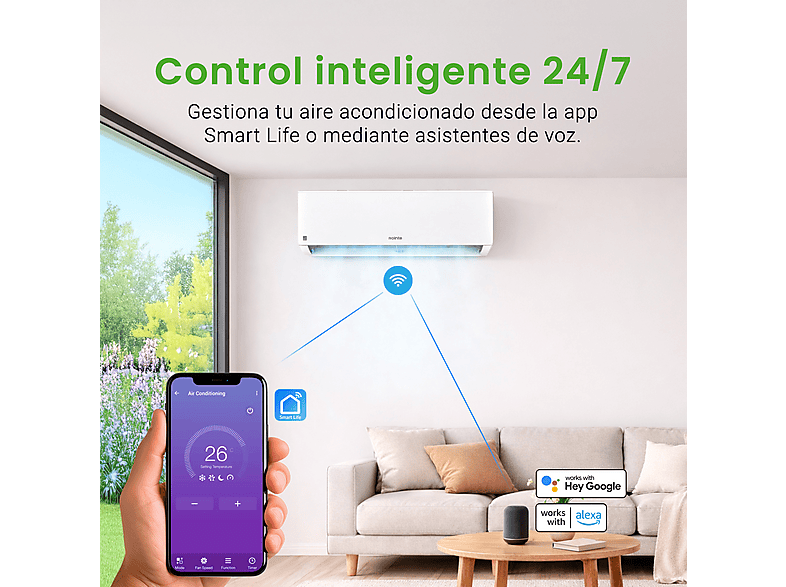 ROINTE Aire acondicionado Split 1 x 1 en color Blanco (mod. RX20) — foto 5
