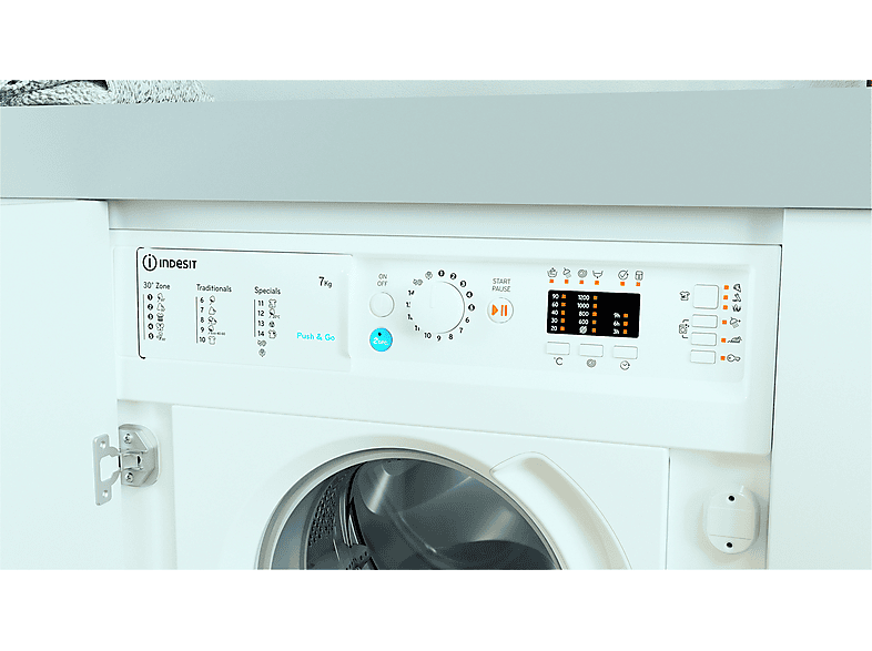 INDESIT Lavadora integrable en color Sin panelar (mod. BI WMIL 71252 EU) — foto 9