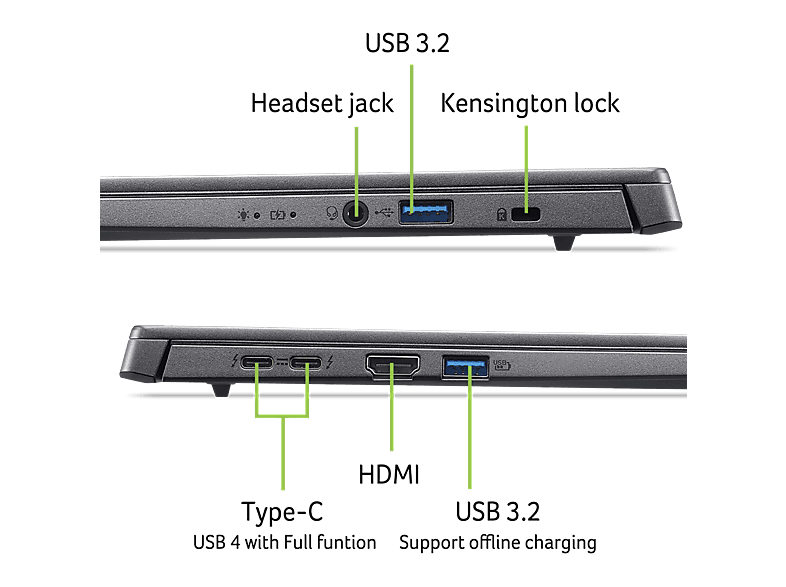 ACER Portátil en color Plata (mod. Aspire 14 AI A14-52M) — foto 10