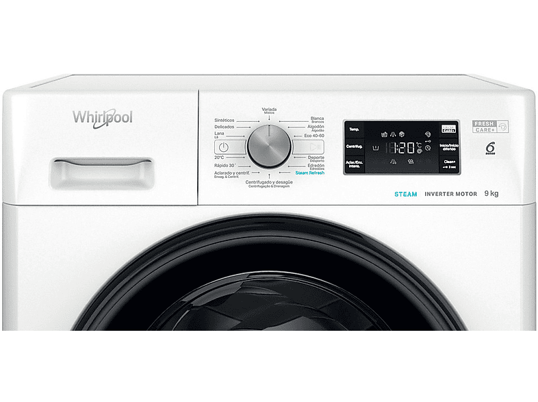 Lavadora carga frontal WHIRLPOOL en color Blanco de 9 kg — foto 5