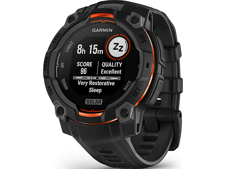 GARMIN Smartwatch Fibre Reinforced Plastic (FRP) (mod. Instinct 3 Solar) en color Negro — foto 3