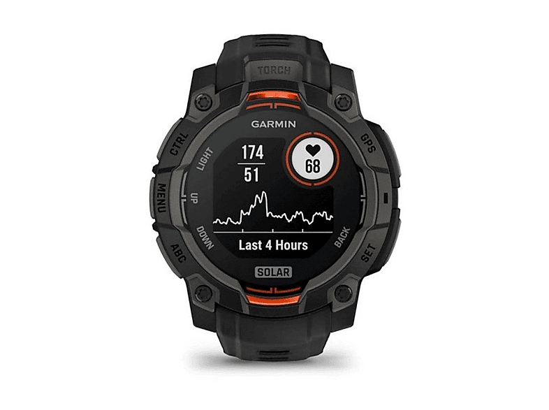 GARMIN Smartwatch Fibre Reinforced Plastic (FRP) (mod. Instinct 3 Solar) en color Negro — foto 4