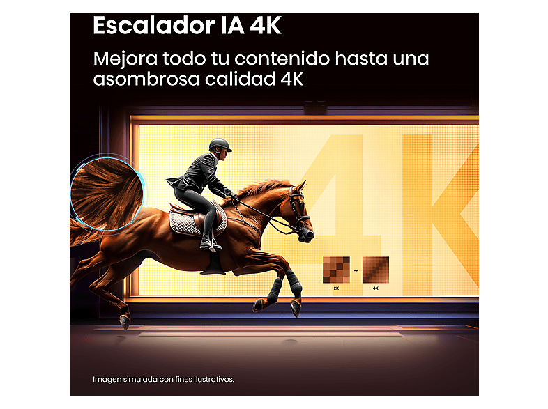 HISENSE TV LED 43" en color Negro — UHD 4K y Escalador 4K IA — foto 9