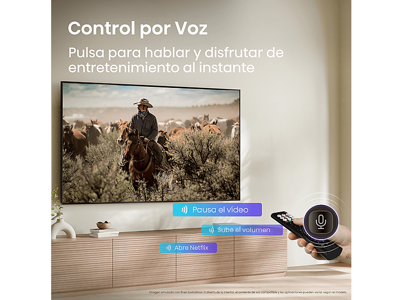HISENSE TV LED 43" en color Negro — UHD 4K y Escalador 4K IA — foto 12