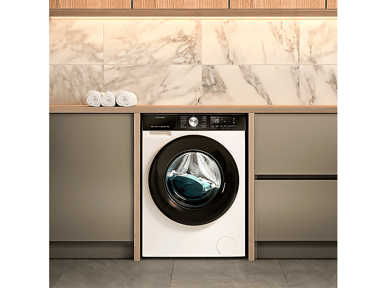 HISENSE Lavadora carga frontal 9 Kg en color Blanco — foto 12