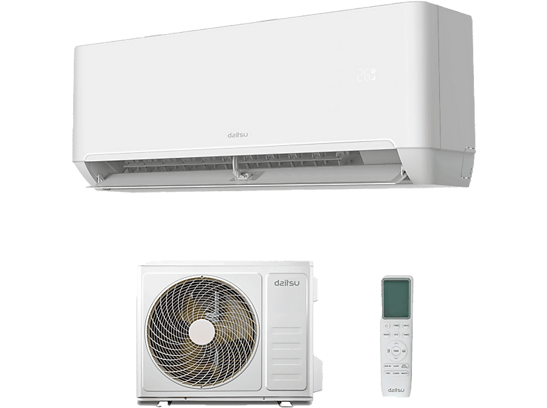 Aire acondicionado Split 1 x 1 DAITSU en color Blanco (mod. SPLIT MURAL ARTIC DS-9KTP-4)
