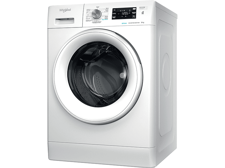Lavadora carga frontal WHIRLPOOL — 8 kg y 1200 rpm (mod. FFB 8258 WV SP)