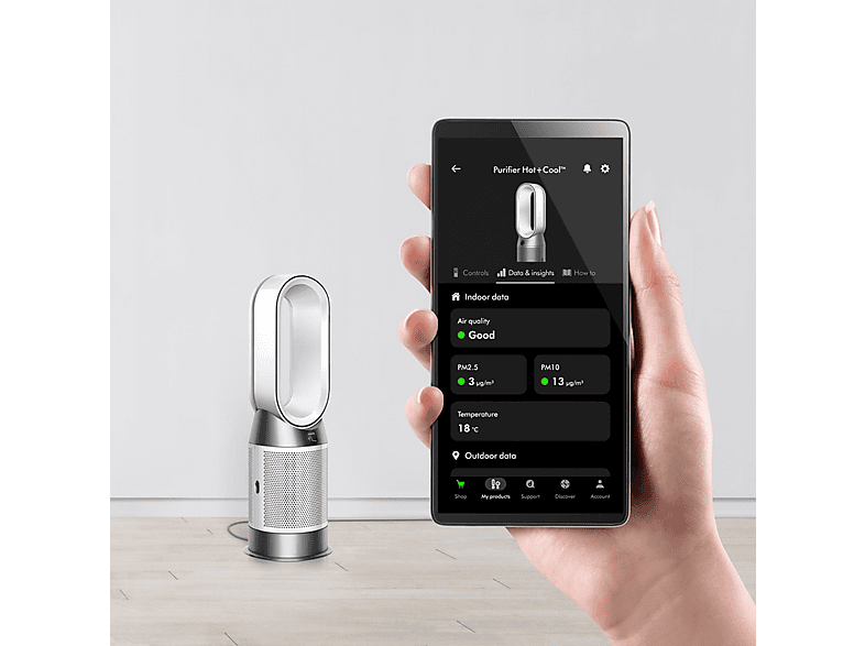 DYSON Purificador/ Ventilador sin aspas 50 W (mod. HOT+COOL HP1.) en color Blanco — foto 9