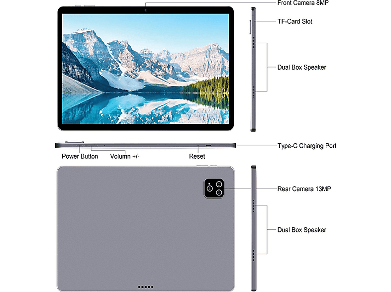 Tablet LIPA con 4G en color Negro — foto 3
