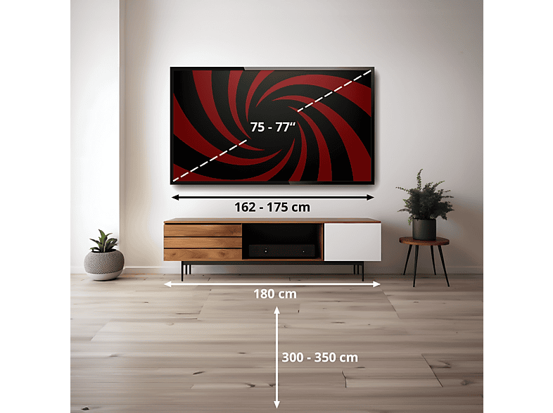 HISENSE TV QLED 75" en color Negro (mod. 75E7S) — foto 3