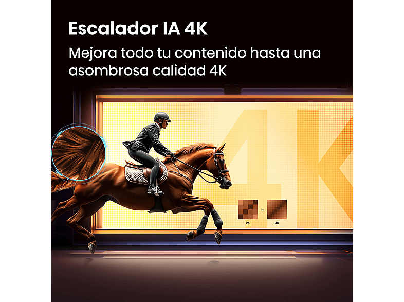 HISENSE TV QLED 75" en color Negro (mod. 75E7S) — foto 9