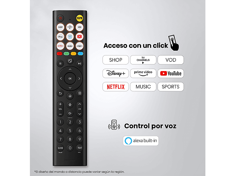 HISENSE TV QLED 75" en color Negro (mod. 75E7S) — foto 12