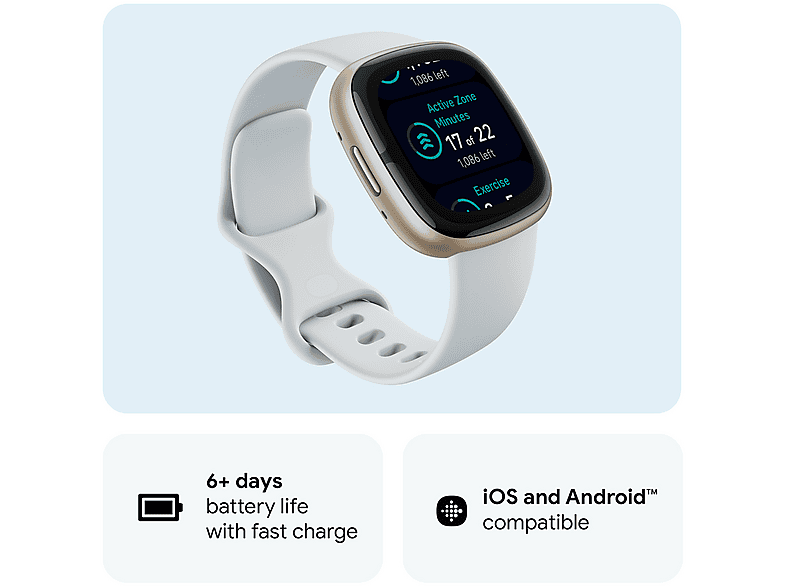FITBIT Smartwatch 4.05 cm (mod. SENSE 2 AZUL ORO) en color Azul Oro — foto 7