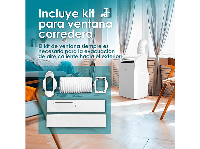 DAITSU Aire acondicionado portátil 12 fg/h en color Blanco — foto 5