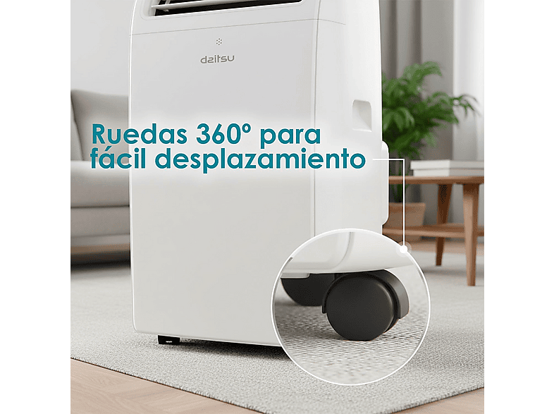 DAITSU Aire acondicionado portátil 12 fg/h en color Blanco — foto 6