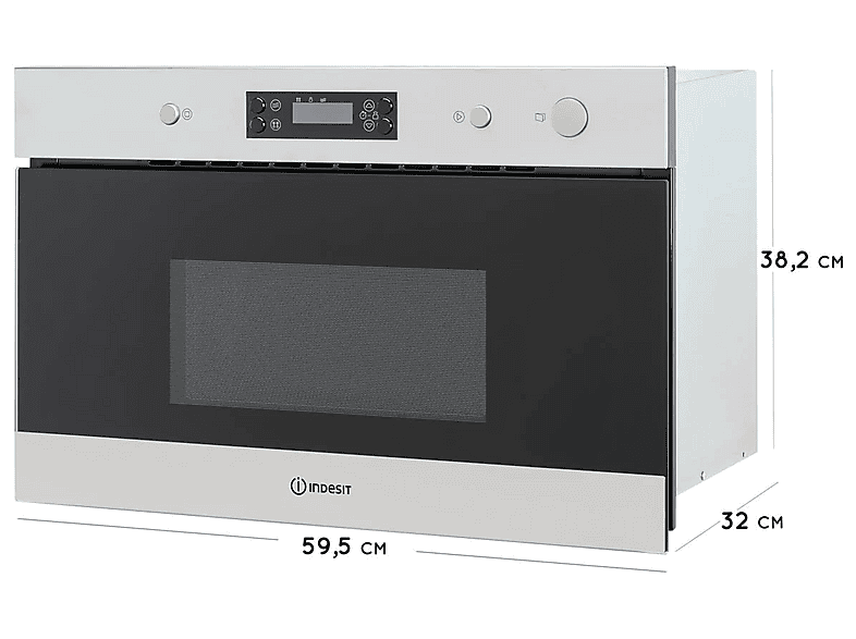 INDESIT Microondas 1300 W (mod. MWI 6211 IX) en color Grey — foto 6