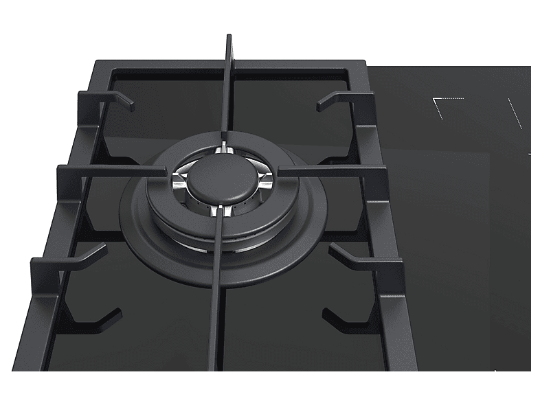 Placa de gas VITROKITCHEN con 3 zonas en color negro — foto 4