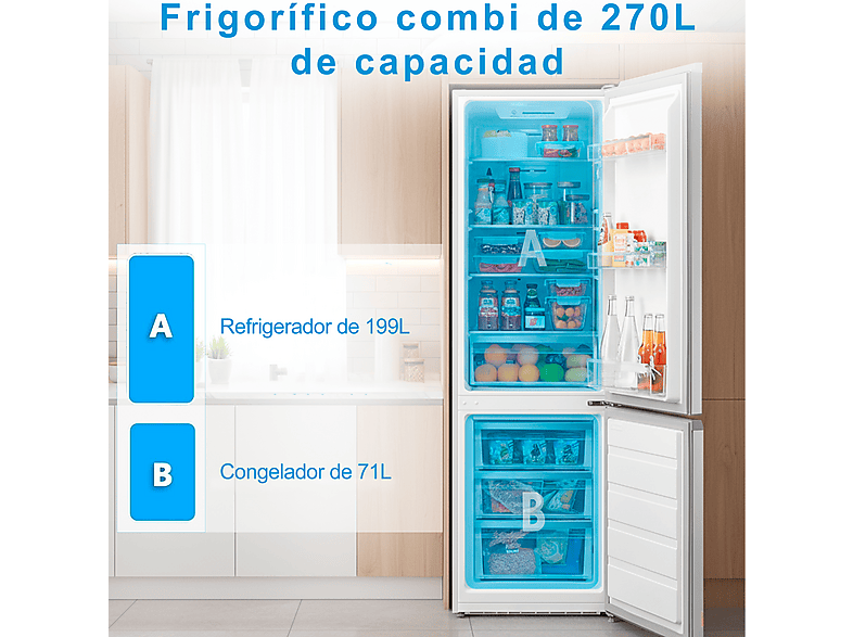 Frigorífico combi MIDEA en color Inox de No Frost — foto 5
