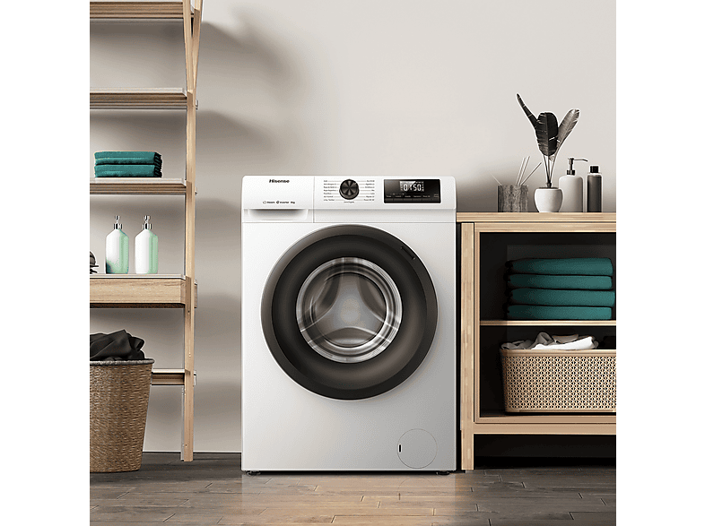 Lavadora carga frontal HISENSE con 8 kg en color Blanco — foto 12