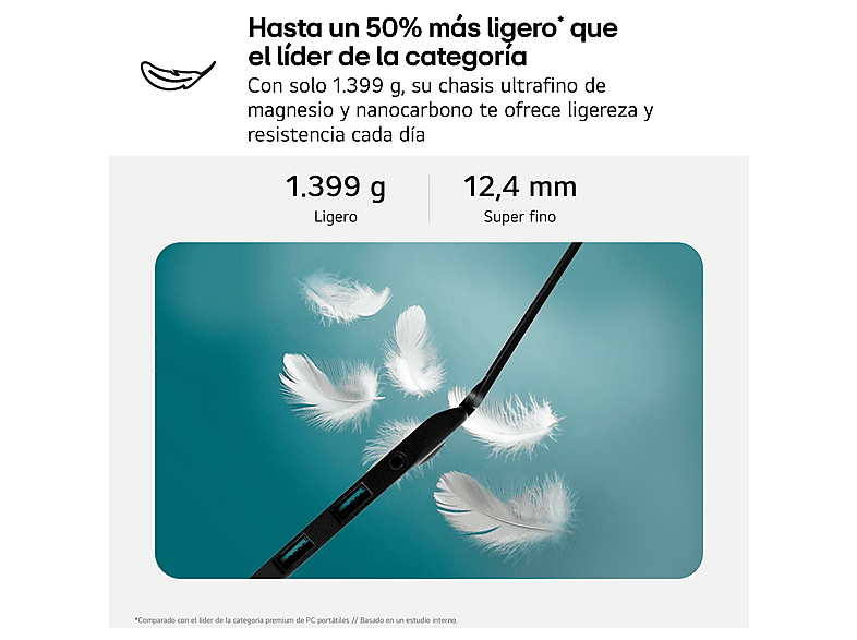 Portátil LG en color Negro de 16" WQXGA+ — foto 3