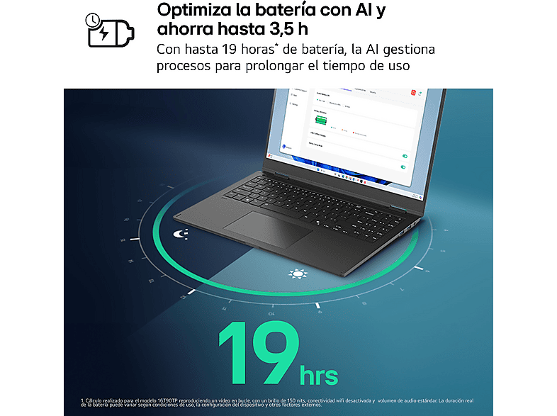 Portátil LG en color Negro de 16" WQXGA+ — foto 4