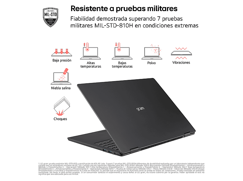 Portátil LG en color Negro de 16" WQXGA+ — foto 5