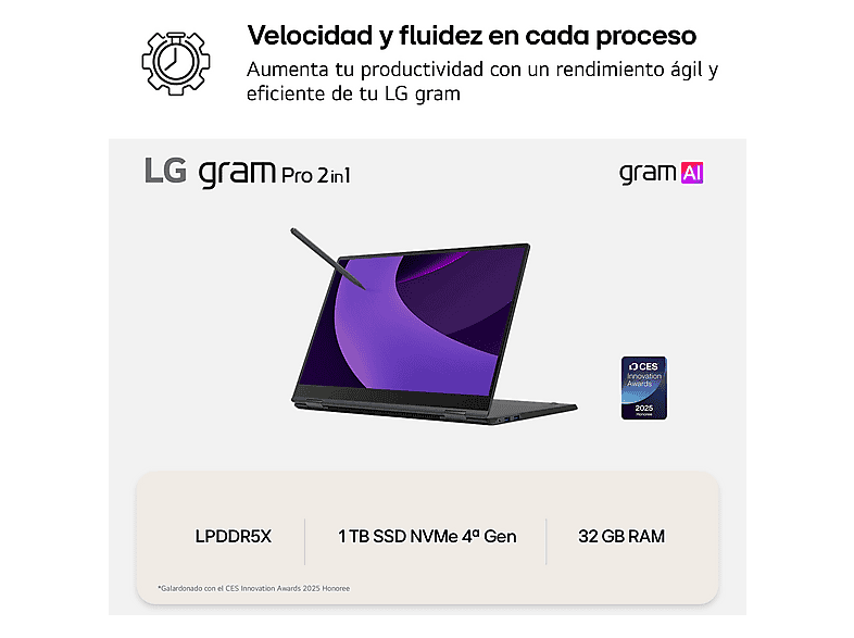 Portátil LG en color Negro de 16" WQXGA+ — foto 10