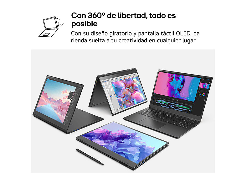 Portátil LG en color Negro de 16" WQXGA+ — foto 11