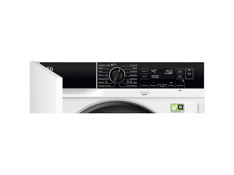 Lavadora integrable AEG — 8 kg y 1400 rpm — foto 3