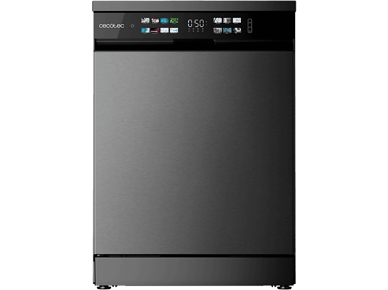 Lavavajillas libre instalación 60 cm CECOTEC en color Grey de 15 servicios