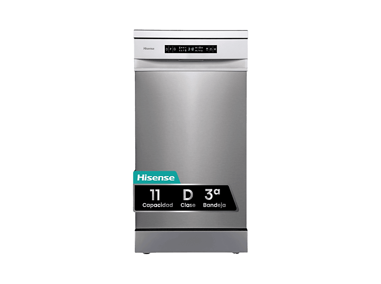 Lavavajillas HISENSE en color Inox