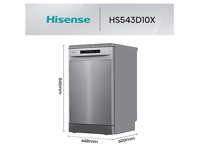 Lavavajillas HISENSE en color Inox — foto 3
