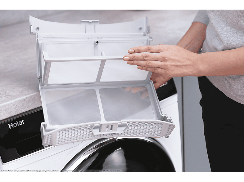 Secadora bomba de calor HAIER con Eléctrico en color Blanco — foto 5