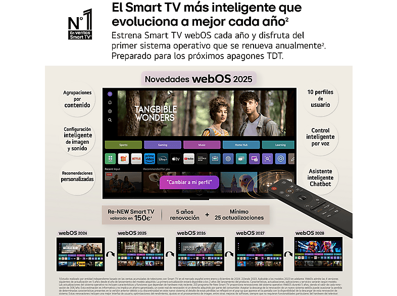 LG TV OLED 48" en color Negro — OLED 4K y Procesador Inteligente α9 AI Processor 4K Gen8 — foto 8