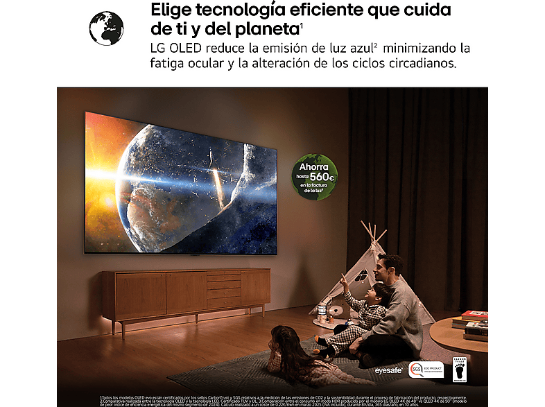 LG TV OLED 48" en color Negro — OLED 4K y Procesador Inteligente α9 AI Processor 4K Gen8 — foto 14
