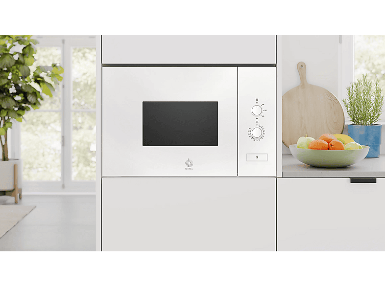BALAY Microondas integrable 800 kW en color Cristal Blanco — foto 3