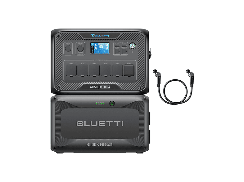 Estación de energía BLUETTI con 5120Wh 5000W en color gris