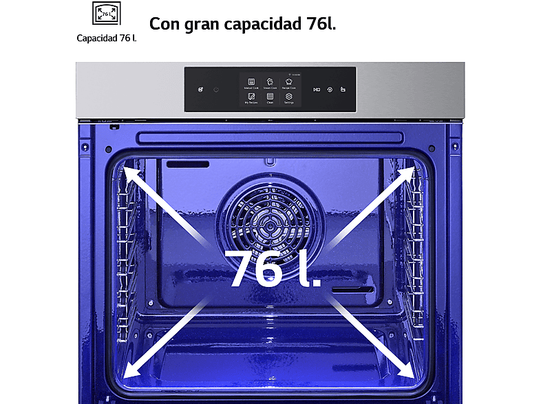 Horno a vapor LG — Multifunción y Sistema de limpieza Blue EasyClean™ — foto 8