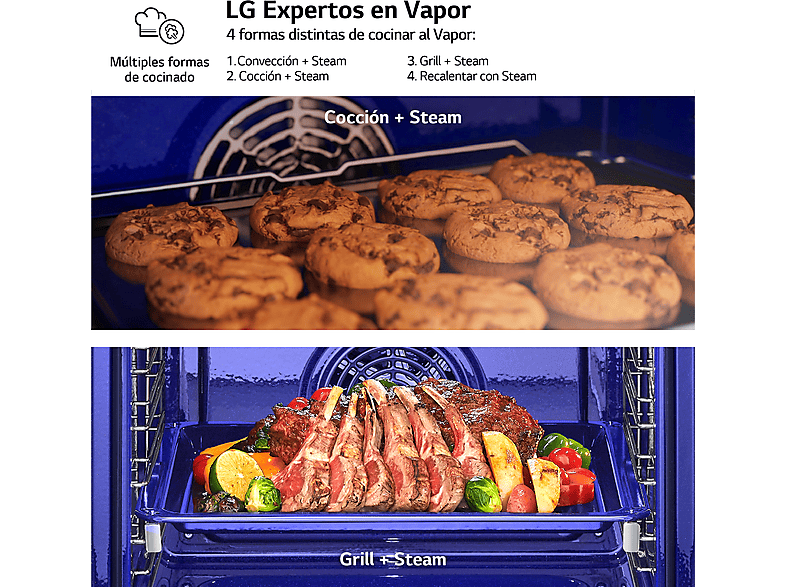 Horno a vapor LG — Multifunción y Sistema de limpieza Blue EasyClean™ — foto 9