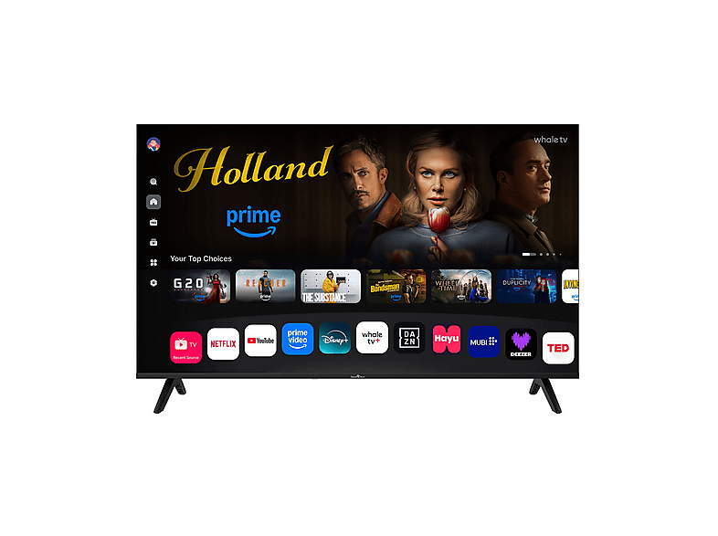 TV QLED 50" SMART TECH en color Negro de QLED 4K