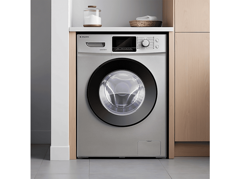 Lavadora carga frontal ASPES con 9 kg en color Inox — foto 3