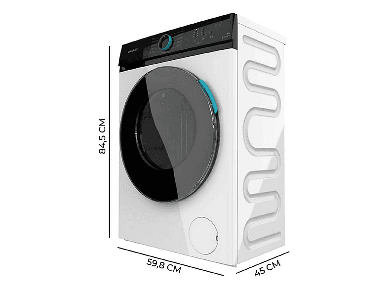Lavadora carga frontal CECOTEC en color 300 de 8 kg