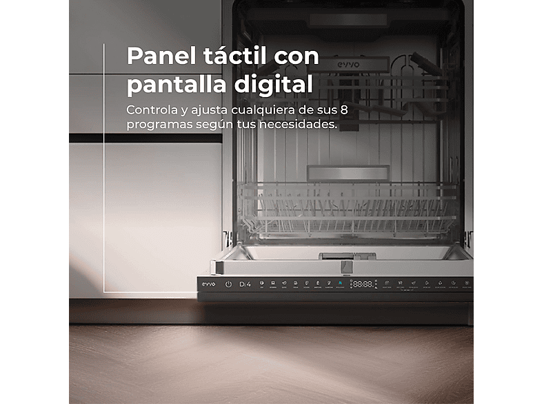 EVVO Lavavajillas integrable 60 cm en color Inox (mod. Di.4) — foto 4